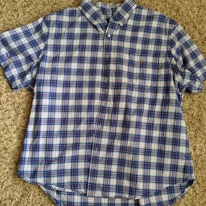 Plaid short sleeve Ralph Lauren button down